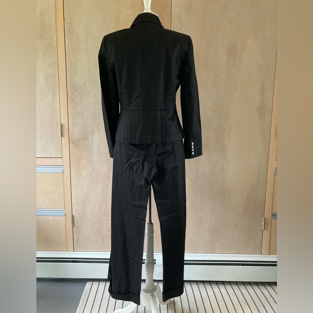 Black Sharagano 2pc Set - Jacket & Pants - image 2